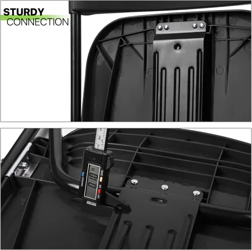 Miniatura 8 de Magshion Sillas plegables de plástico, paquete de 4 sillas de comedor plegables para bodas, fiestas, eventos, exteriores, interiores, silla ligera