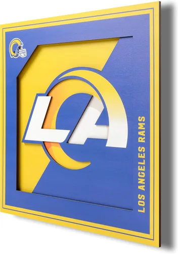 YouTheFan Arte de pared de la serie de logotipos 3D con licencia oficial de la NFL, hecho de múltiples capas, listo para colgar en la pared, diseño