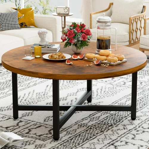 Miniatura 12 de Mesa auxiliar pequeña, mesa baja con patas de madera maciza, mesa auxiliar ovalada de 23.6 pulgadas, mesa auxiliar auxiliar de pie para sentarse