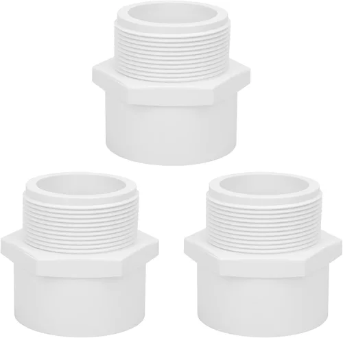 Miniatura 12 de Paquete de 10 Adaptadores Conectores de Acoplamiento de Tubería de PVC de Rosca Doble Hembra de 1 pulgada (F x F) SCH40 Acoplamiento de Tubería