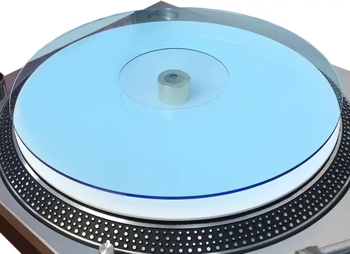 Miniatura 9 de Alfombrilla de acrílico para tocadiscos - Alfombrilla de vinilo para plato de 12 pulgadas - Reduce el ruido y mejora la calidad del sonido