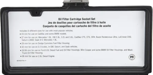Miniatura 3 de OTC 6786 Juego de cartuchos de filtro de aceite - 6 piezas