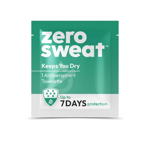 Miniatura 2 de ZeroSweat Desodorante de toallitas antitranspirantes Tratamiento de hiperhidrosis de fuerza clínica - Reduce el sudor de las axilas - 10 toallitas