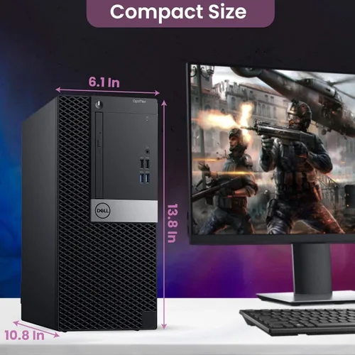 Miniatura 3 de Dell Torre Gaming PC de sobremesa - Intel Core i5-6500 6ª generación - 16 GB DDR4 RAM - 256 GB SSD - 500 GB HDD - GeForce GT 1030 - Monitor de 22