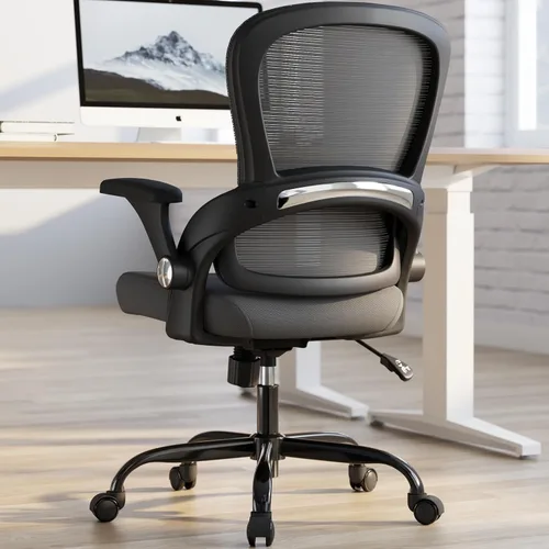 Miniatura 12 de TRALT Silla de oficina – Silla de oficina ergonómica con soporte trasero, sillas de escritorio de oficina en casa, asiento ancho de 330 libras