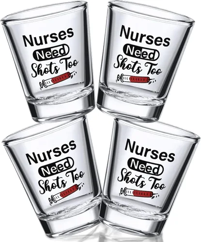 Miniatura 5 de Patelai Nurse Need Shots Too, divertido regalo de cristal para mujeres y hombres, mamá, hermana o amigo, regalo para enfermería, graduación