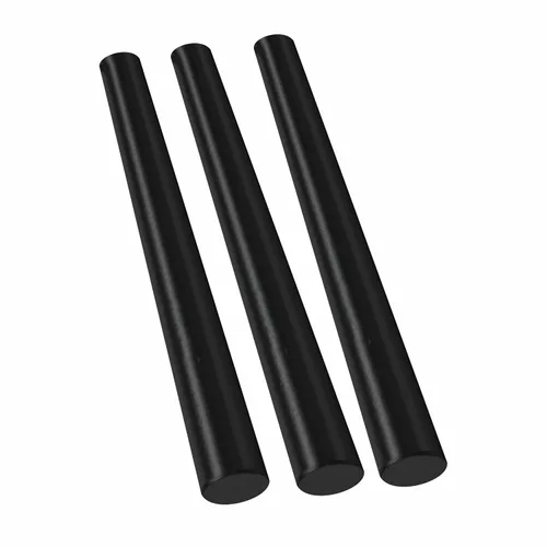 Miniatura 12 de Varilla de copolímero acetal redonda de 1-1/2 pulgadas de diámetro, 12 pulgadas de longitud, negro opaco, tolerancia estándar, paquete de 2