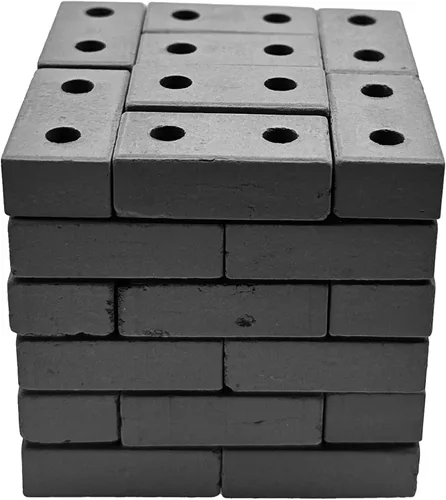 Miniatura 4 de Cayway 120 piezas de mini ladrillos pequeños para paisajismo, ladrillos en miniatura, ladrillos pequeños para manualidades, ladrillos falsos