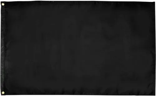 Miniatura 22 de Bandera negra sólida en blanco personalizable de 12 x 18 pulgadas, haz tu propia pancarta personalizada para decorar nailon resistente al aire