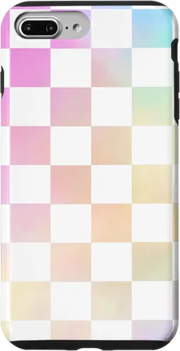 Miniatura 12 de Pastel Rainbow Checkerboard Checker Checked Pattern Case for iPhone 17