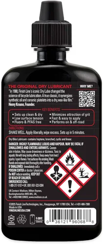 Miniatura 10 de Finish Line Lubricante para bicicleta seca Botella exprimible de 4 onzas