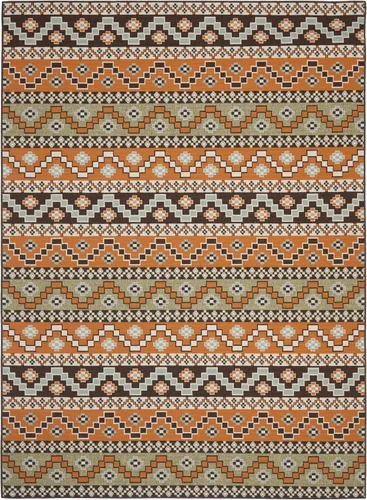 Miniatura 34 de SAFAVIEH Alfombra lavable para exteriores, colección Veranda – Alfombra de pasillo de 2.3 x 6 pies, color azul y crema, no desprende pelusa y fácil