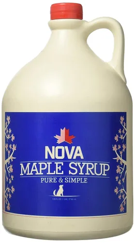 Miniatura 7 de Nova Maple Syrup - Jarabe de arce puro de grado A (medio galón)