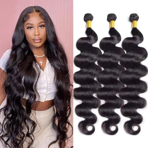 Miniatura 11 de Extensiones de cabello humano ondulado rubio 613 de 12 pulgadas, 100% sin procesar, grado 14A, cabello humano virgen brasileño sin procesar, 1