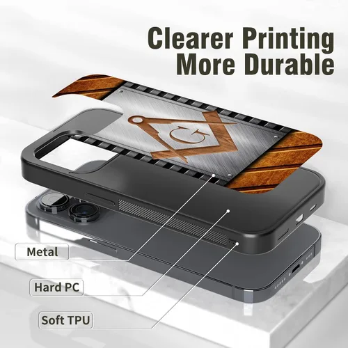 Miniatura 4 de Regalos masónicos para hombres, fundas de teléfono para hombres, decoración de masones para iPhone 8 11 12 13 14 15 16 Pro Max Plus Mini Xr Xs SE