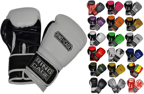 Miniatura 14 de Guantes de boxeo para entrenamiento de gimnasio Verde neón/negro