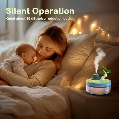 Miniatura 6 de Mini Humidificador Lindo 320mL con Vapor Frío con 2 Modos de Niebla, para Hogar/Cuna/Oficina, Mini Humidificador de Aire Portátil, humidificador 1