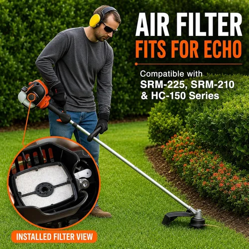 Miniatura 6 de SRM210 Filtro de aire de repuesto para soplador de recortadora Echo compatible con SRM225, GT-200R, PE-200, PPF-210, SRM-210, SRM-210SB, SRM-211
