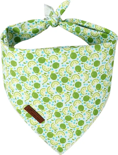 Miniatura 35 de Bandana de verano para perros, bufanda triangular de rejilla de algodón cómoda para perros medianos y grandes, pañuelo lavable para mascotas