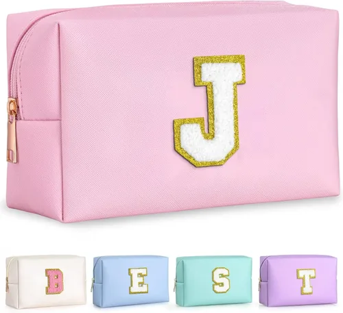 Miniatura 191 de TOPEAST - Bolso de maquillaje para mujer, G Blanco nacarado-rosa