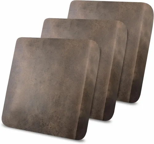 Miniatura 89 de Fundas de cojín tipo cuero para sofá, juego de fundas protectoras de muebles para sillón seccional, sofá biplaza de tela de elastano elástica