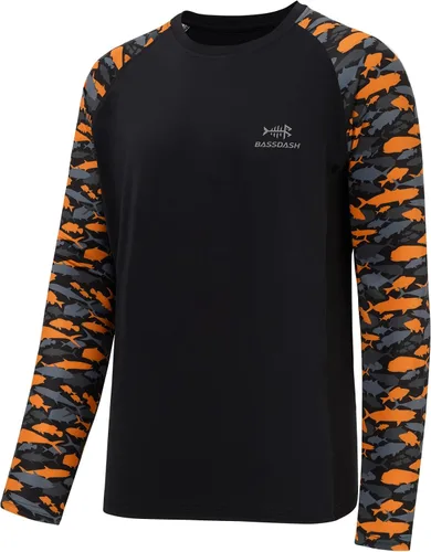 Miniatura 9 de Bassdash UPF 50 Camiseta de pesca para hombre con camuflaje, manga larga, sudadera de secado rápido