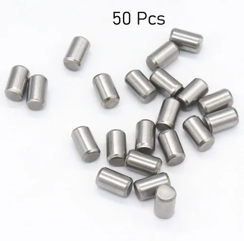 Miniatura 2 de 50 clavijas de 0.118 in de diámetro x 0.236 in de longitud 304 de acero inoxidable 304 clavijas de soporte de barra de metal elementos usados