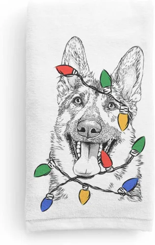Miniatura 8 de Inkopious Bare Benson The German Shepherd - Toalla de mano decorativa para baño y cocina