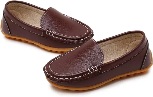Miniatura 5 de RVROVIC Mocasines planos Oxford de piel sintética para niños y niñas (niño pequeñoniño pequeño)