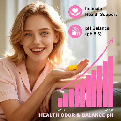 Miniatura 3 de Gomitas de equilibrio femenino para mujer, gomitas de equilibrio de pH que apoyan la flora vaginal, la salud intestinal y el sistema inmunológico