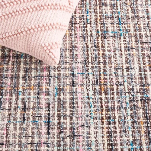 Miniatura 7 de SAFAVIEH Abstract Collection - Alfombra de pasillo de 8 pies, diseño moderno, ideal para zonas de alto tráfico en pasillo, baño y cocina (ABT489F-28)