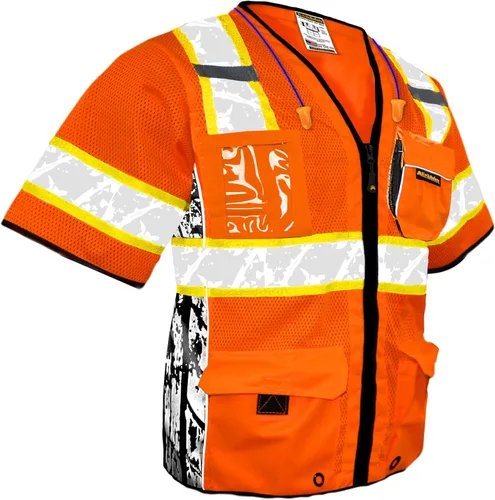 Miniatura 8 de KwikSafety - Charlotte, NC - Chaleco de seguridad premium EXECUTIVE HIGHWAYBOSS [Edición limitada] Clase 3 Probado por ANSI Cumple con OSHA Amarillo