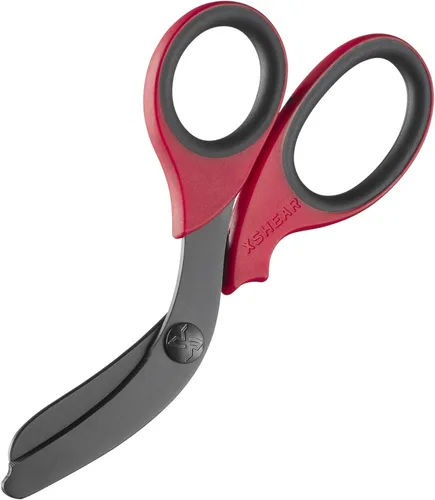 Miniatura 5 de XShear - Tijeras de trauma de servicio extremo de 7.5 pulgadas, recubrimiento de titanio negro, las tijeras perfectas para paramédicos, EMT, Marrón