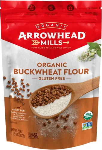 Harina de arroz integral libre de gluten y orgánica Arrowhead Mills