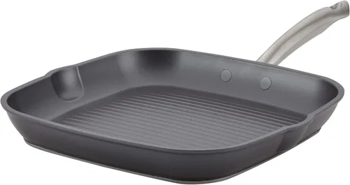 Miniatura 17 de Anolon Accolade - Sartén/Sartén de aluminio forjado anodizado duro antiadherente, 8.0 pulgadas, gris lunar