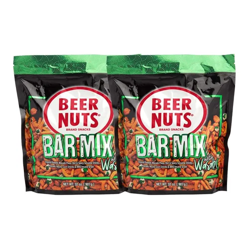 Miniatura 12 de BEER NUTS Original Bar Mix - Pretzels, Cheese Stix, Sesame Stix, Insane Grain - Bolsa resellable de 20 onzas (paquete de 2)