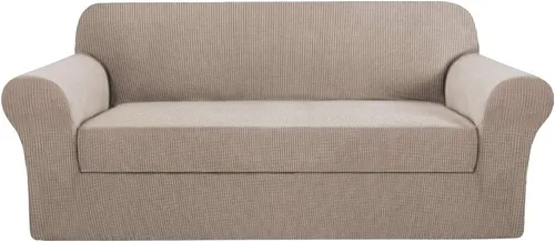 Miniatura 45 de H.VERSAILTEX Funda de Sofá de Alta Elasticidad de 2 Piezas Fundas de Sofá Elegante Funda/Protector de Muebles Suave con Tela de Patrón a Cuadros