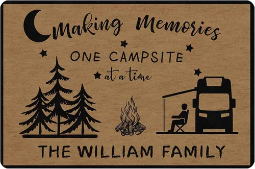 Miniatura 13 de Magimagine Alfombra personalizada para puerta de cámper, alfombra de puerta de RV de camping personalizada con texto, alfombra de cámper