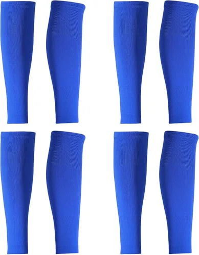 Panitay 4 pares de mangas de pierna para acompañar calcetines de compresión de pantorrilla para fútbol, fútbol, baloncesto, combina con tu equipo