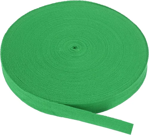 Miniatura 158 de PATIKIL Cinta de sarga de algodón de 1 pulgada, 50 yardas, cinta de algodón, cinta de encuadernación al bies, cinta de espiga para costura, Verde