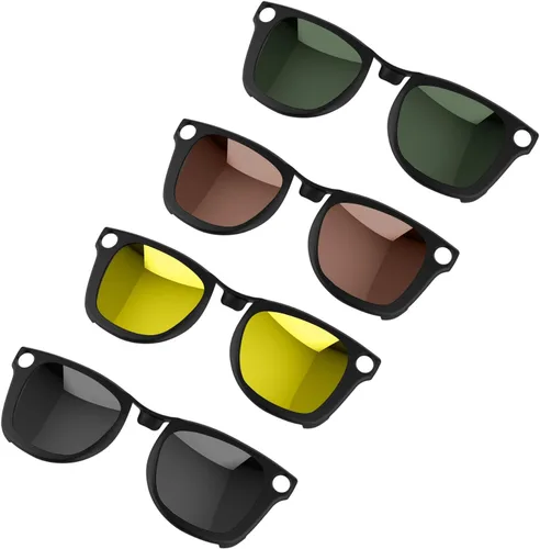Miniatura 13 de 2 clips polarizados para Ray-Ban Meta Wayfarer y Gen 2 (RW4008/RW4012, talla L, 53-22), clip fotocromático para protección UV Meta Wayfarer Gen 2