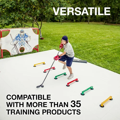 Miniatura 6 de Hockey Revolution My Puzzle Durable Flooring Tiles - Slick Interlocking Training Surface for Stickhandling, Shooting, Passing - Build Your Own