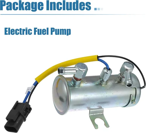 Miniatura 5 de X AUTOHAUX 1 Unidades 24V Universal Auto Bomba De Combustible Eléctrica Reemplazo Durable Tono Plata