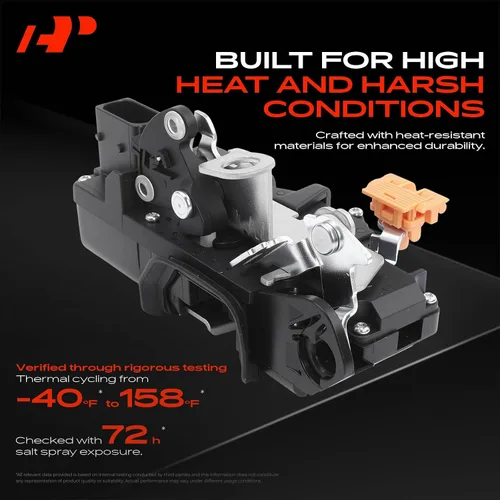 Miniatura 4 de A-Premium Actuador de cerradura de puerta compatible con Cadillac CTS 2009-2014, para modelo sin entrada pasiva, conector de 7 pines