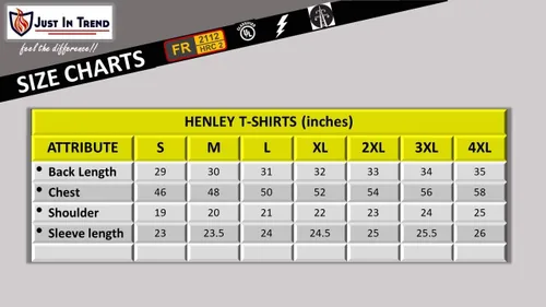 Miniatura 5 de Camisetas resistentes al fuego FR Henley