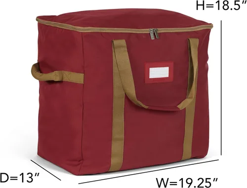 Miniatura 3 de Covermates Keepsakes Bolsa de almacenamiento ajustable para adornos, poliéster resistente, separadores acolchados y bandejas FlexGrid, organizador