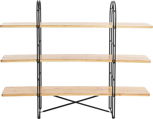Miniatura 7 de Main + Mesa Estantería ajustable Eitri de madera y metal, abeto nórdico
