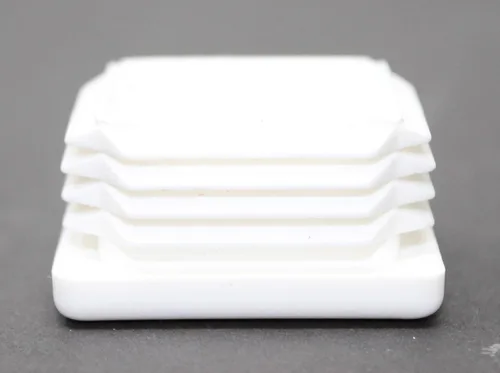 Miniatura 7 de Tapa de tubo cuadrada blanca de plástico universal de 1-1/2 pulgadas, tapón de acabado, tapa de extremo de tubo de tubo, deslizamiento de silla