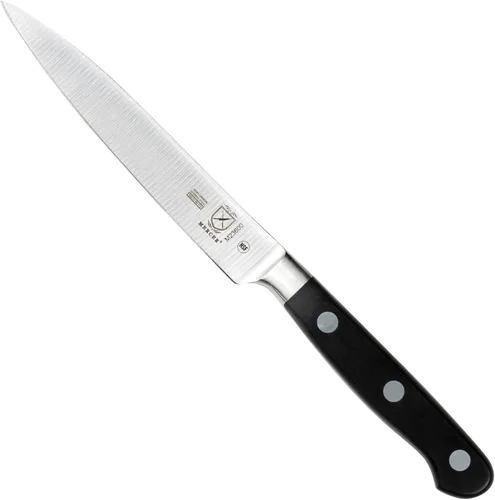 Miniatura 7 de Mercer Culinary M23500 Renaissance - Juego de bloques de cuchillos forjados de 6 piezas, bloque de vidrio templado
