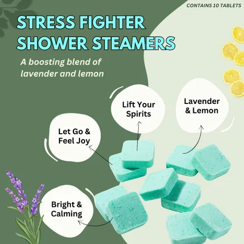 Miniatura 2 de Vaporizadores de ducha Stress Fighter de aromaterapia para relajación - Regalo de Navidad - Relleno para calcetines de adultos - Fabricado en EE.